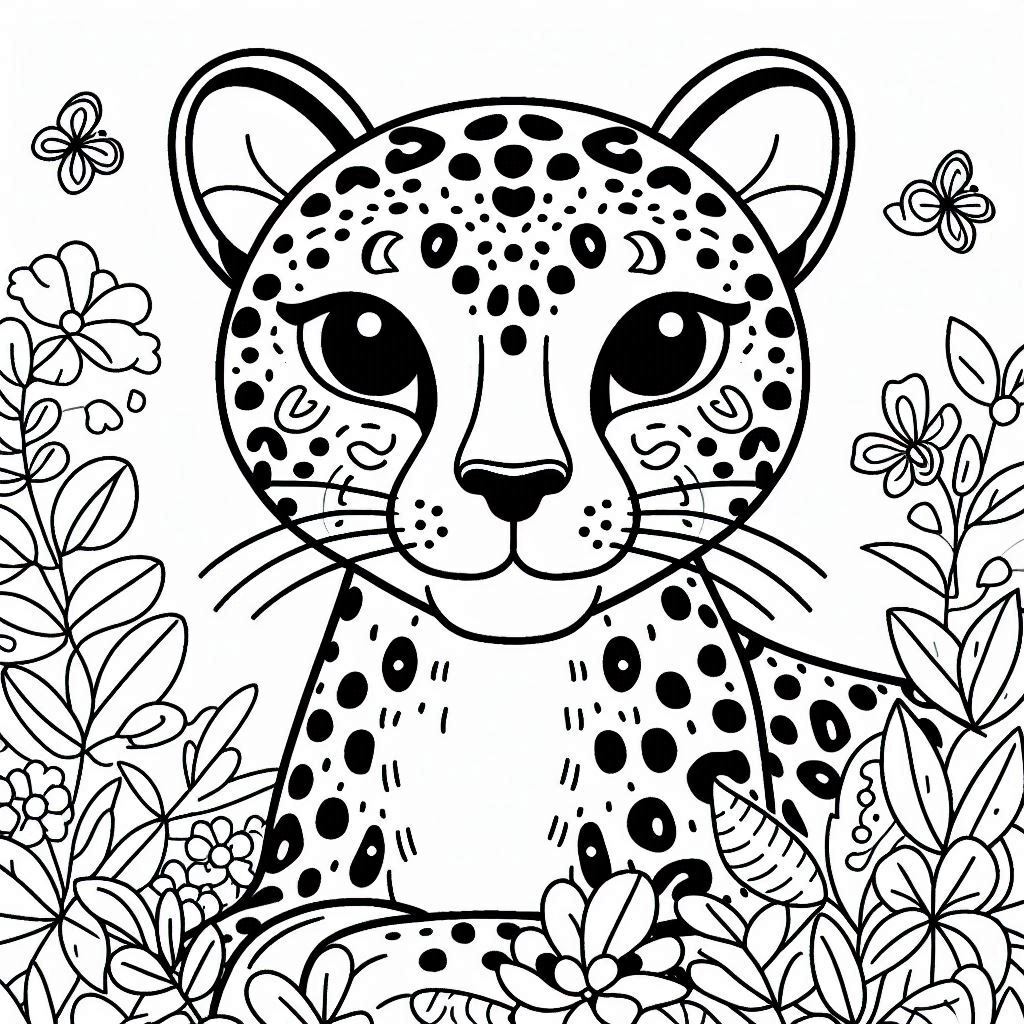 Dibujos para colorear e imprimir Leopard