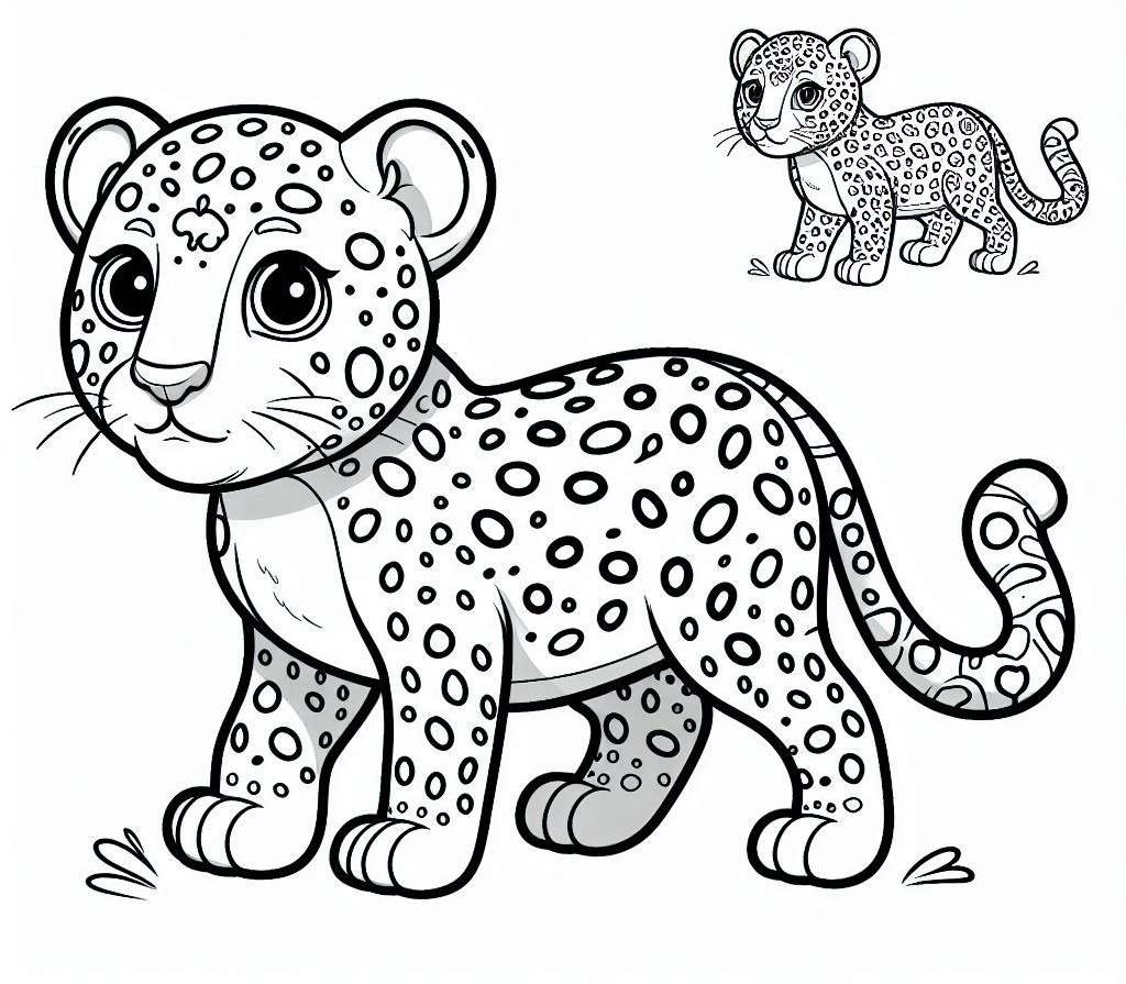 Dibujos para colorear e imprimir Leopard