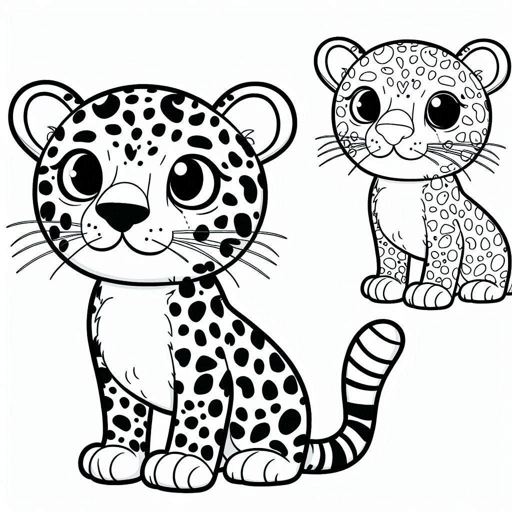 Dibujos para colorear e imprimir Leopard