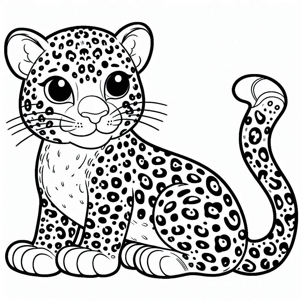 Dibujos para colorear e imprimir Leopard