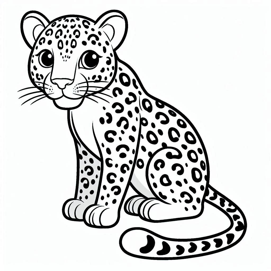 Dibujos para colorear e imprimir Leopard