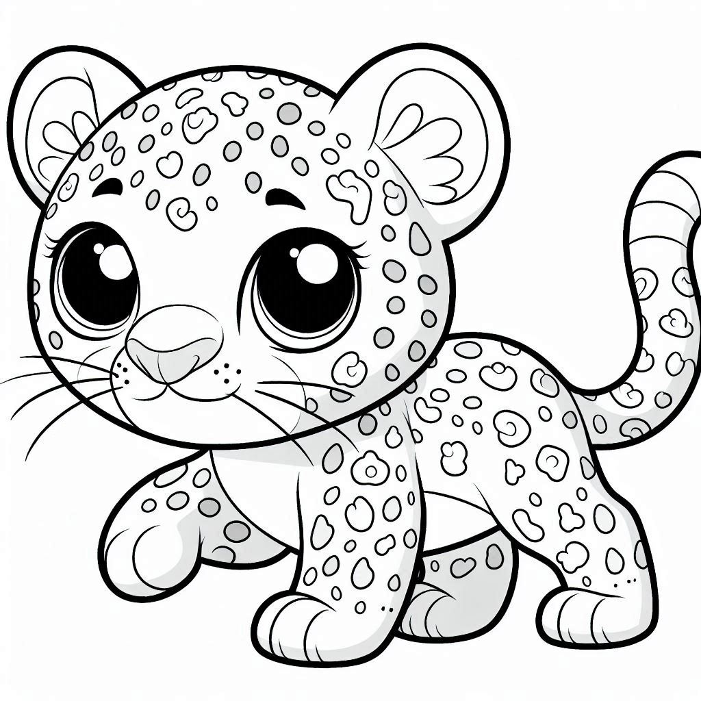 Dibujos para colorear e imprimir Leopard