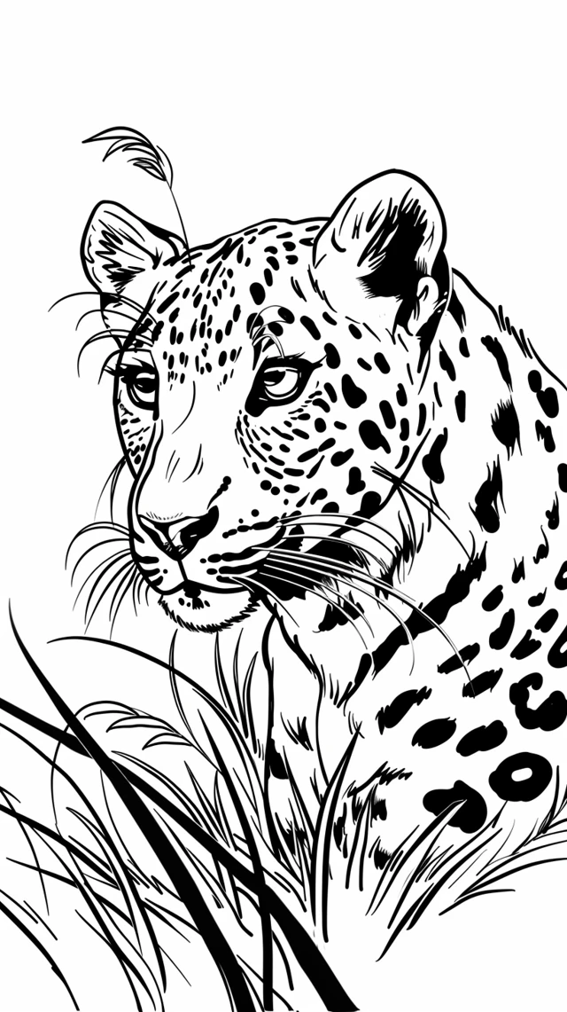 Dibujos para colorear e imprimir Leopard