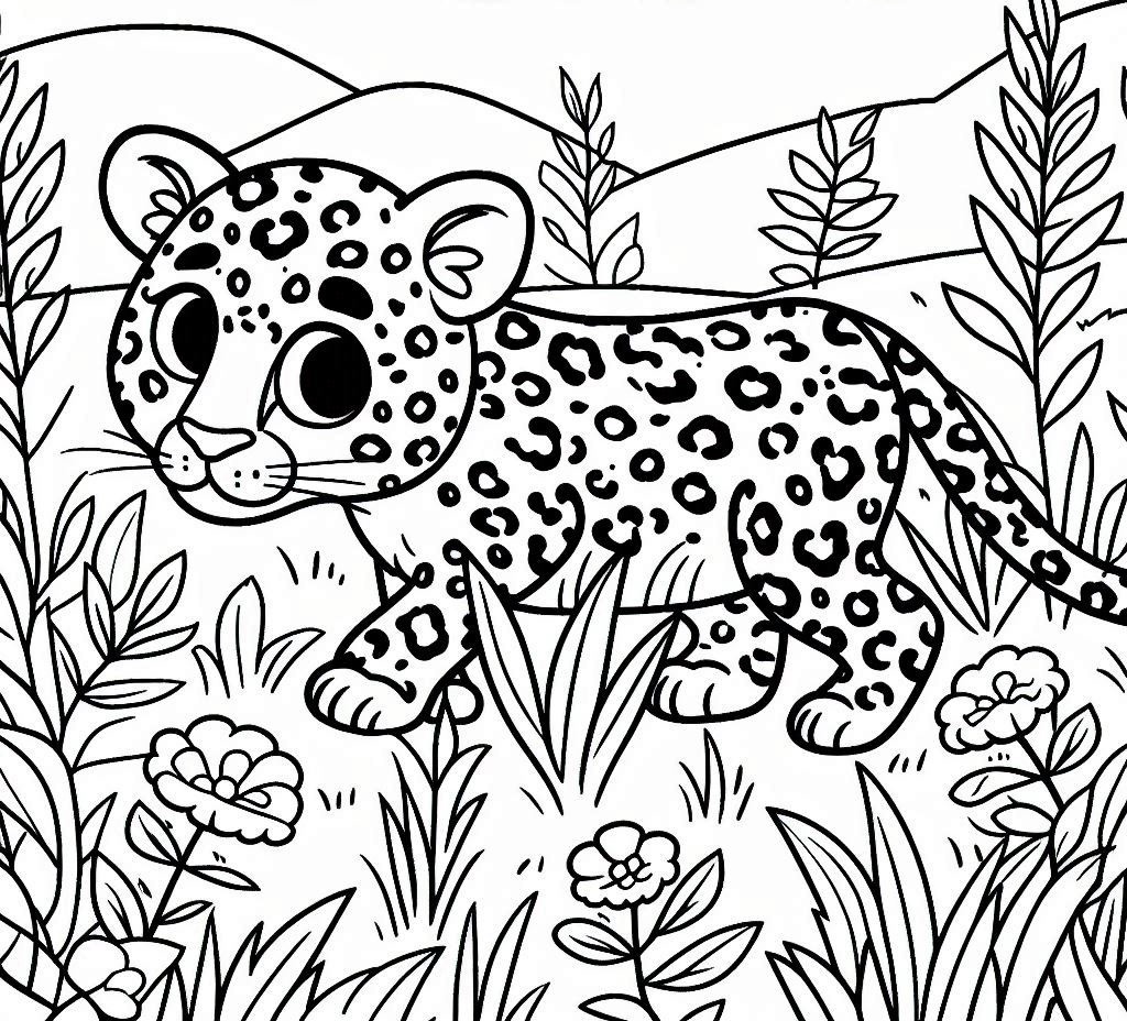 Dibujos para colorear e imprimir Leopard