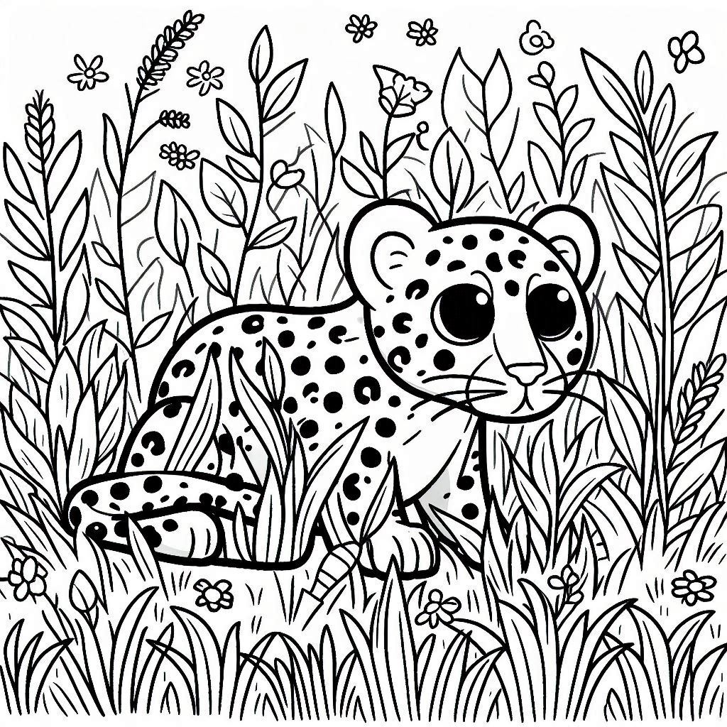 Dibujos para colorear e imprimir Leopard