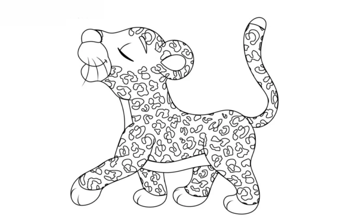 Dibujos para colorear e imprimir Leopard