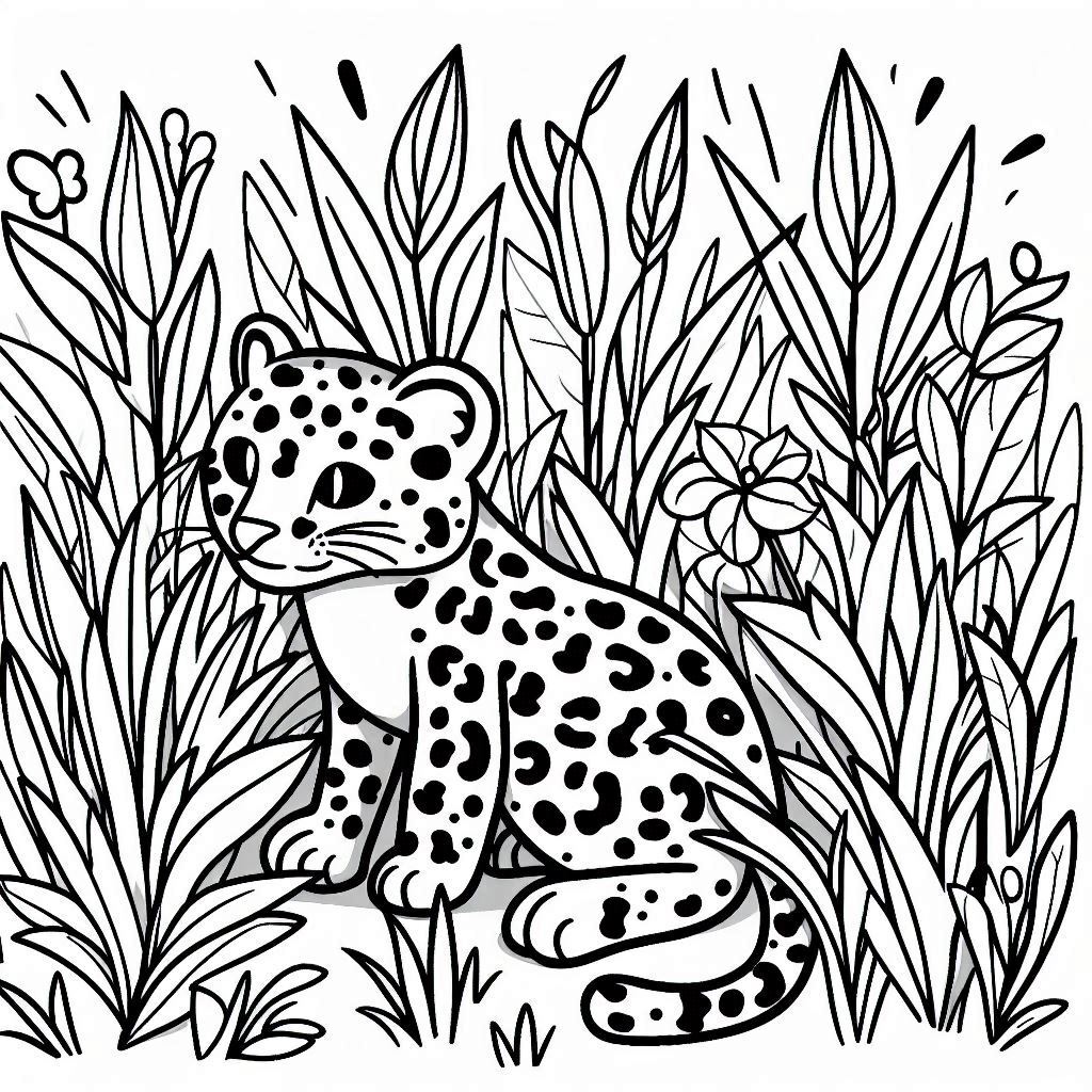 Dibujos para colorear e imprimir Leopard