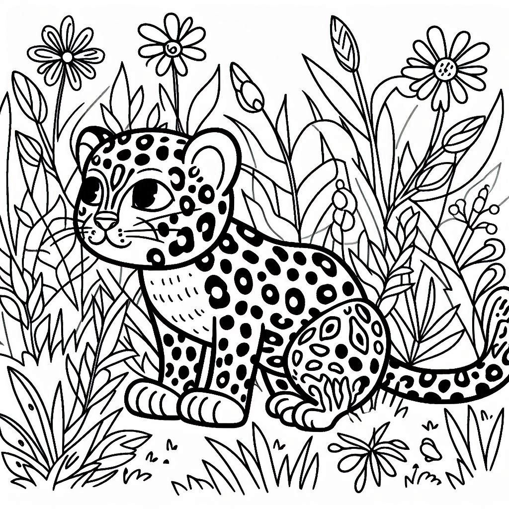 Dibujos para colorear e imprimir Leopard