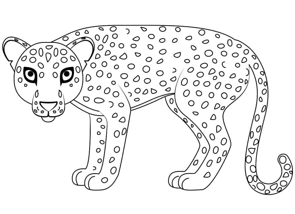 Dibujos para colorear e imprimir Leopard