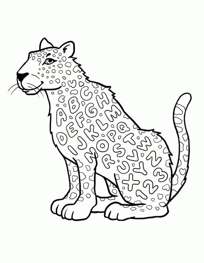 Dibujos para colorear e imprimir Leopard