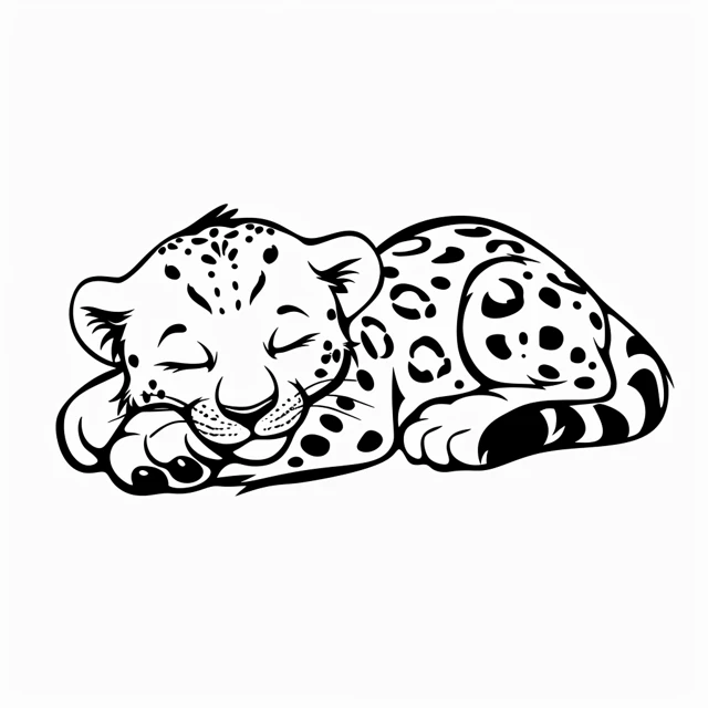 Dibujos para colorear e imprimir Leopard