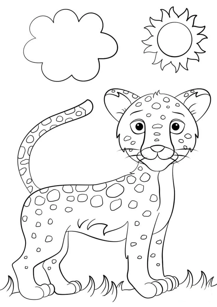 Dibujos para colorear e imprimir Leopard