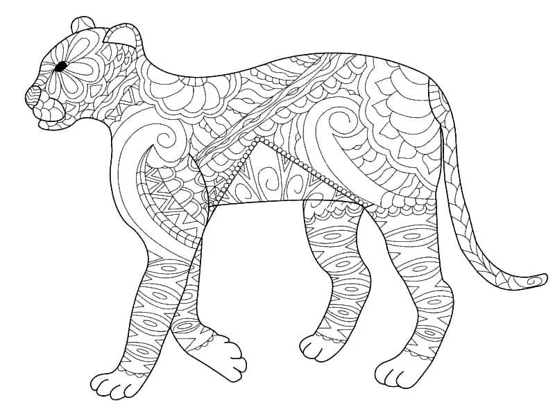 Dibujos para colorear e imprimir Leopard