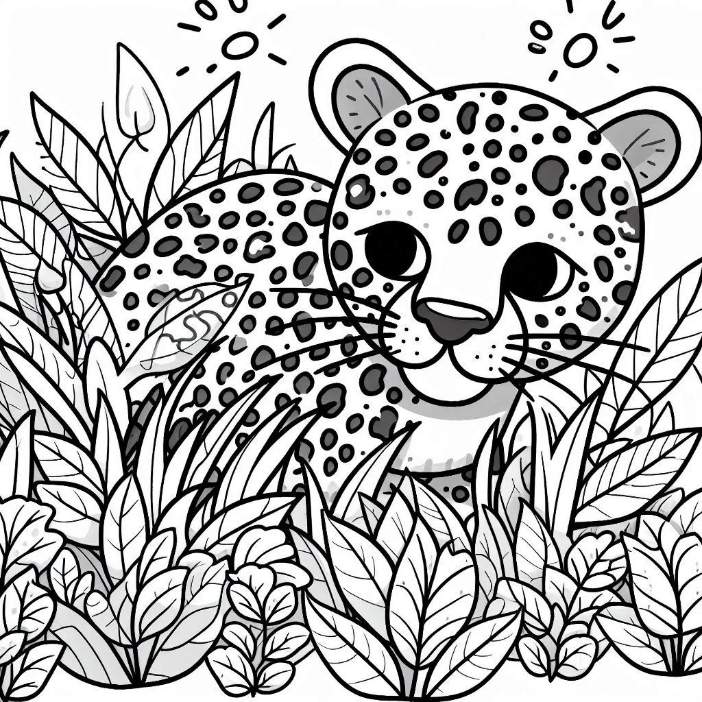 Dibujos para colorear e imprimir Leopard