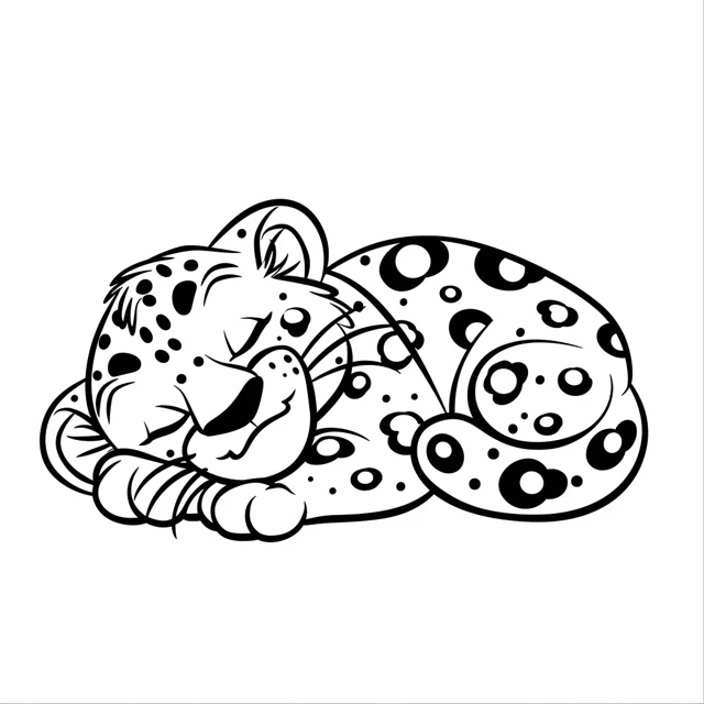 Dibujos para colorear e imprimir Leopard