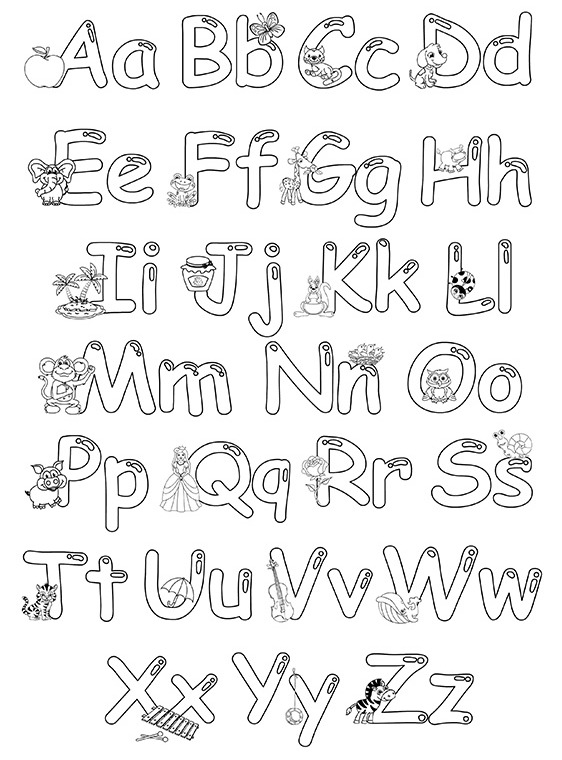 Dibujos para colorear e imprimir Letters