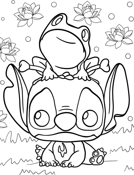 Dibujos para colorear e imprimir Lilo And Stitch