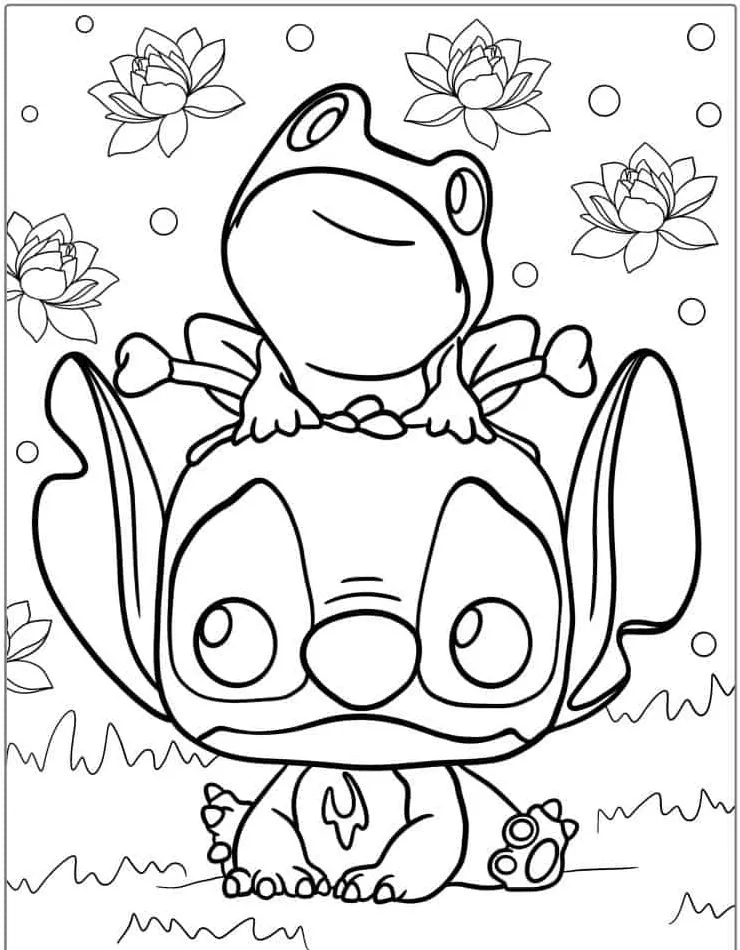 Dibujos para colorear e imprimir Lilo And Stitch