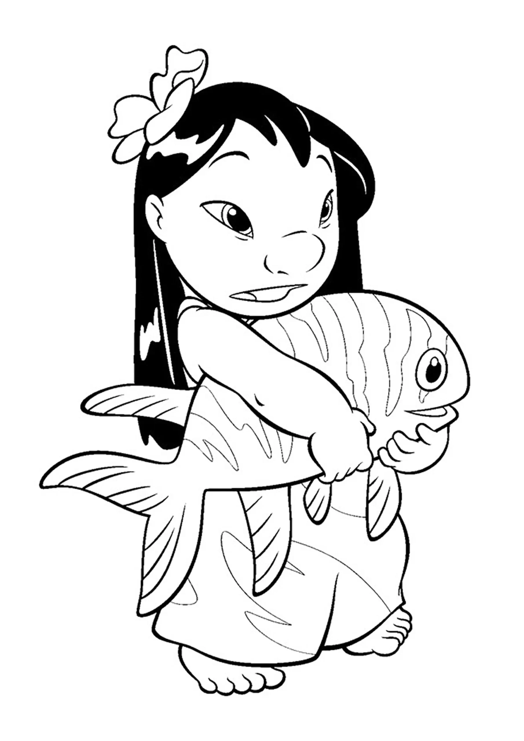 Dibujos para colorear e imprimir Lilo And Stitch