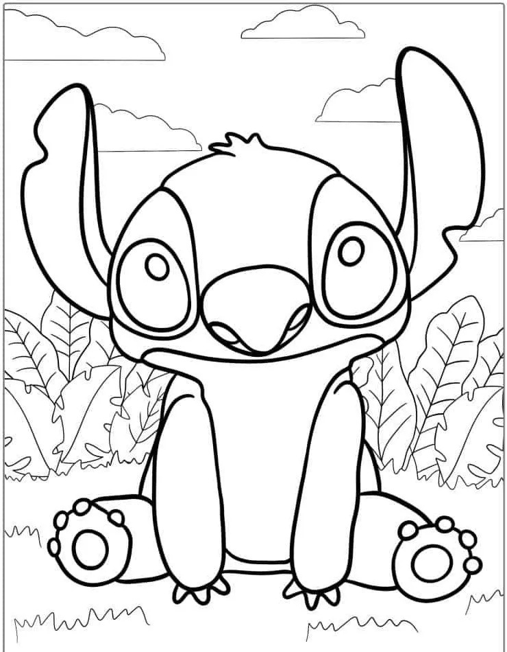 Dibujos para colorear e imprimir Lilo And Stitch