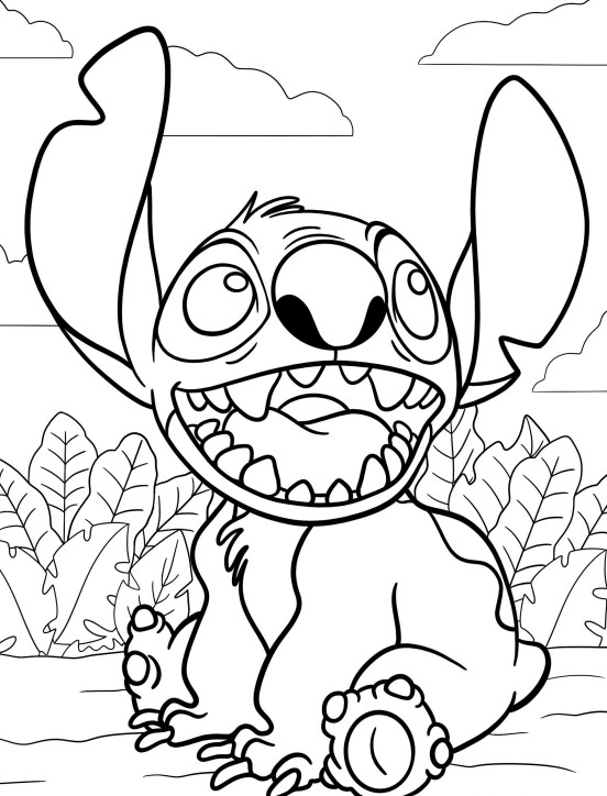 Dibujos para colorear e imprimir Lilo And Stitch