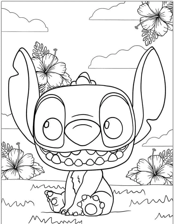 Dibujos para colorear e imprimir Lilo And Stitch