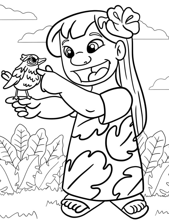 Dibujos para colorear e imprimir Lilo And Stitch