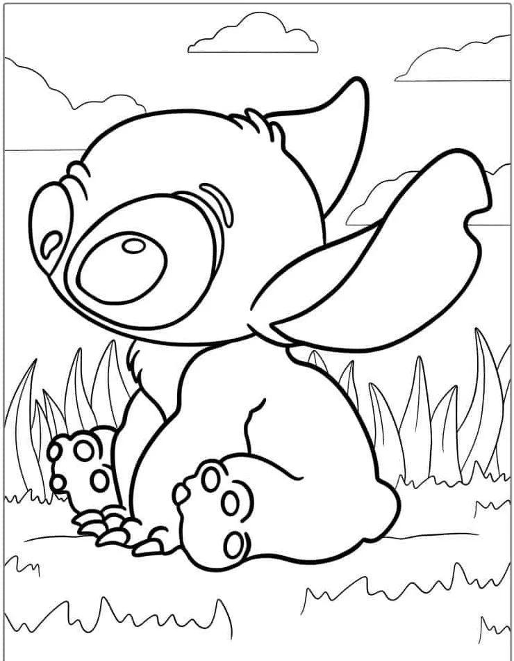 Dibujos para colorear e imprimir Lilo And Stitch