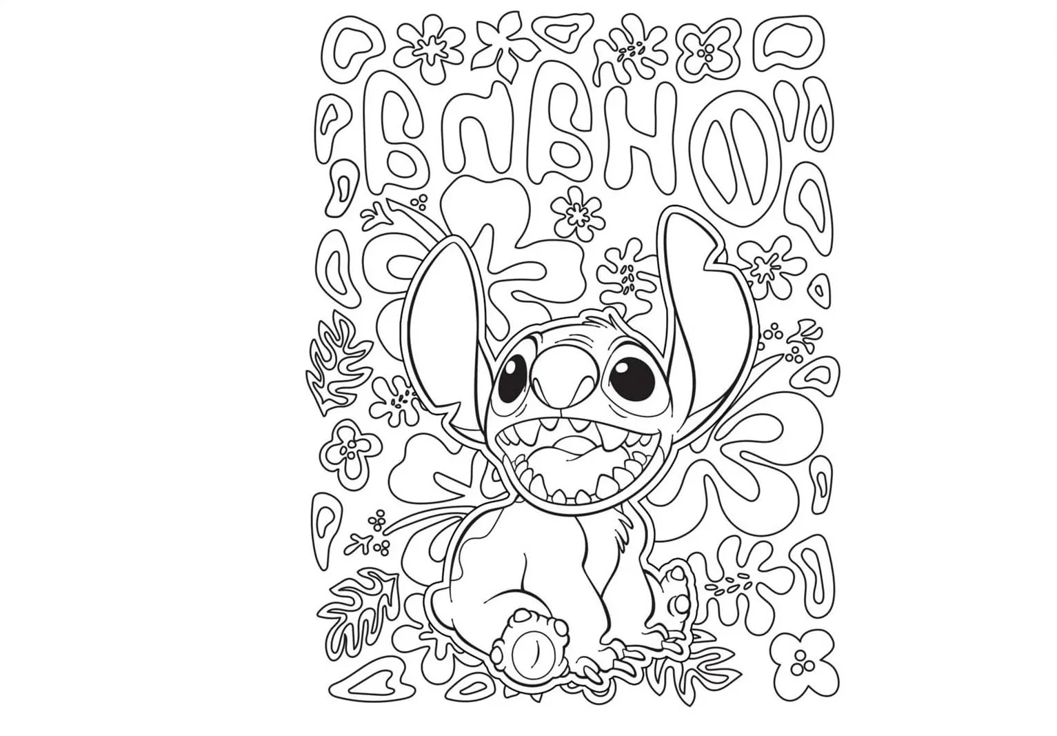 Dibujos para colorear e imprimir Lilo And Stitch