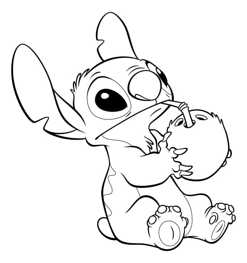 Dibujos para colorear e imprimir Lilo And Stitch