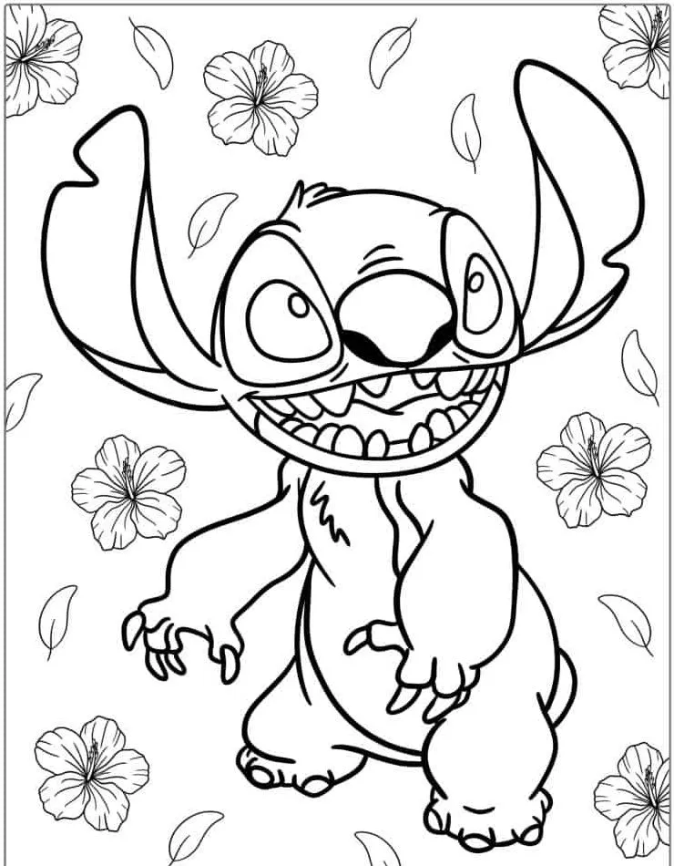 Dibujos para colorear e imprimir Lilo And Stitch