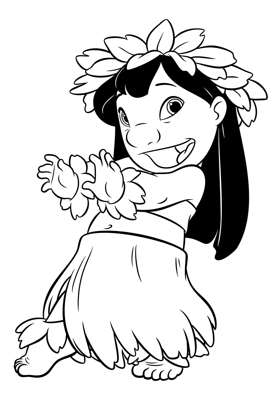 Dibujos para colorear e imprimir Lilo And Stitch