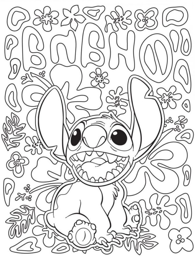 Dibujos para colorear e imprimir Lilo And Stitch