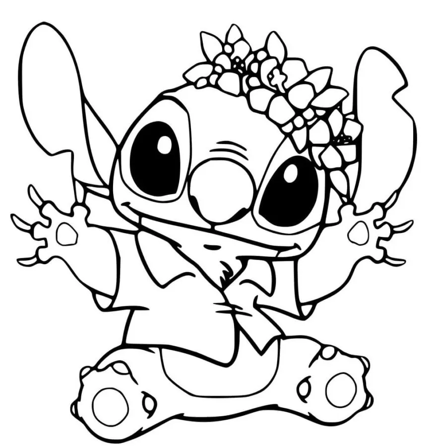 Dibujos para colorear e imprimir Lilo And Stitch