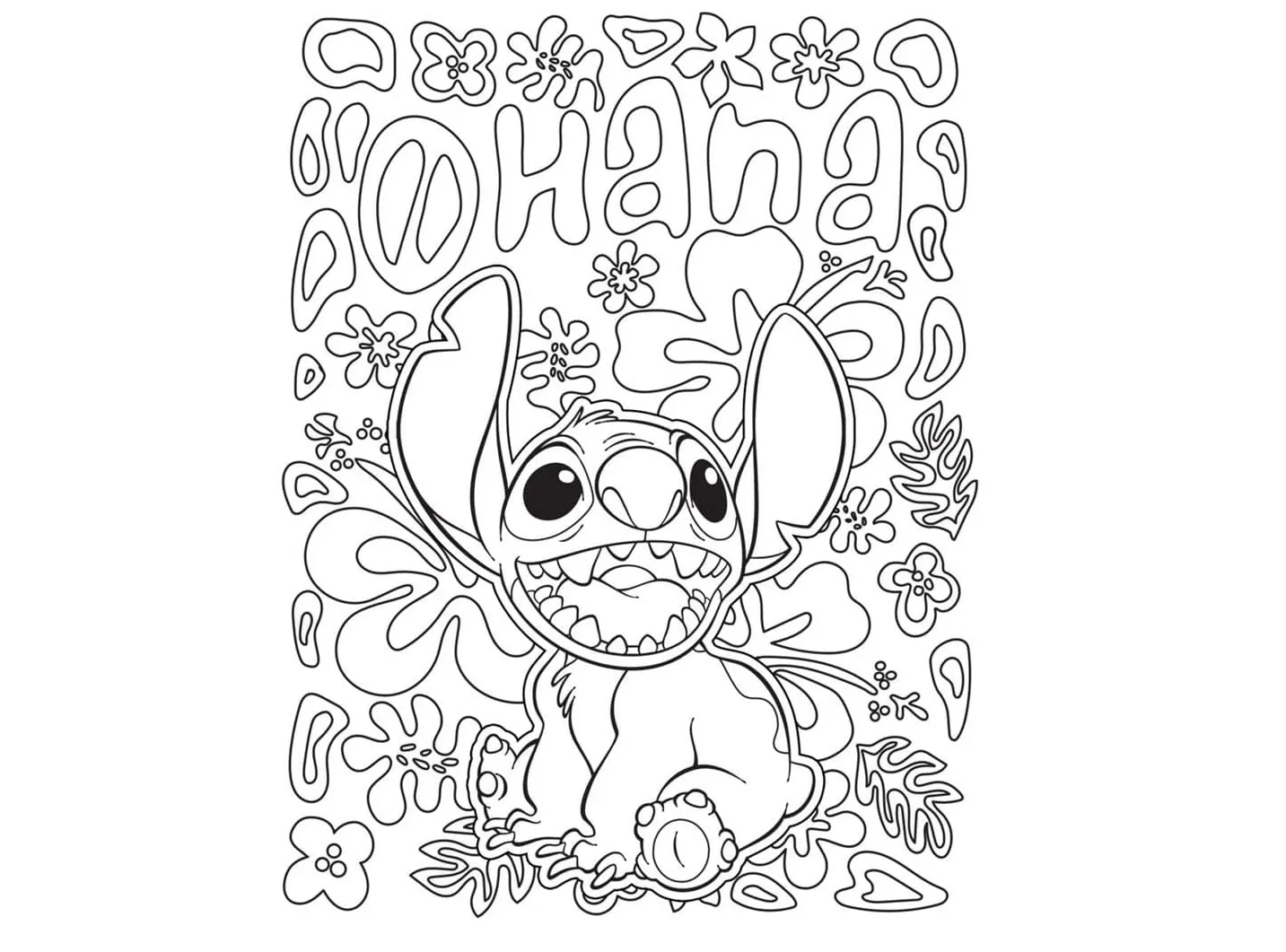 Dibujos para colorear e imprimir Lilo And Stitch