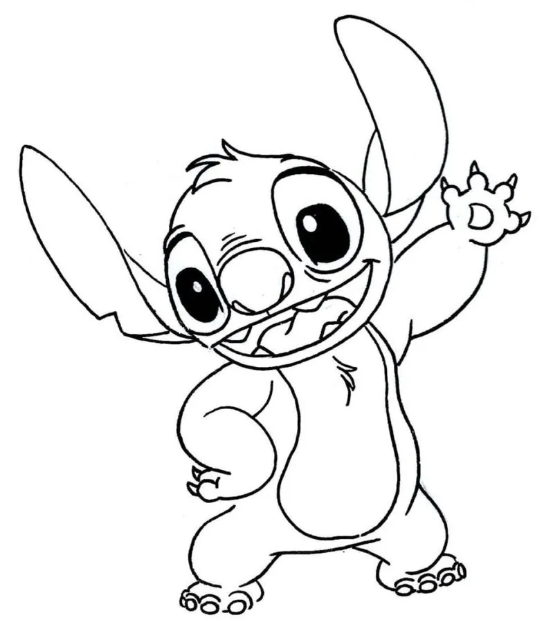 Dibujos para colorear e imprimir Lilo And Stitch