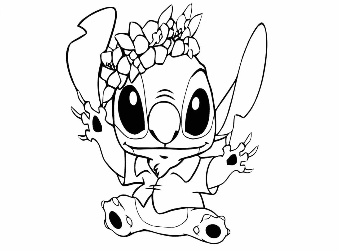 Dibujos para colorear e imprimir Lilo And Stitch