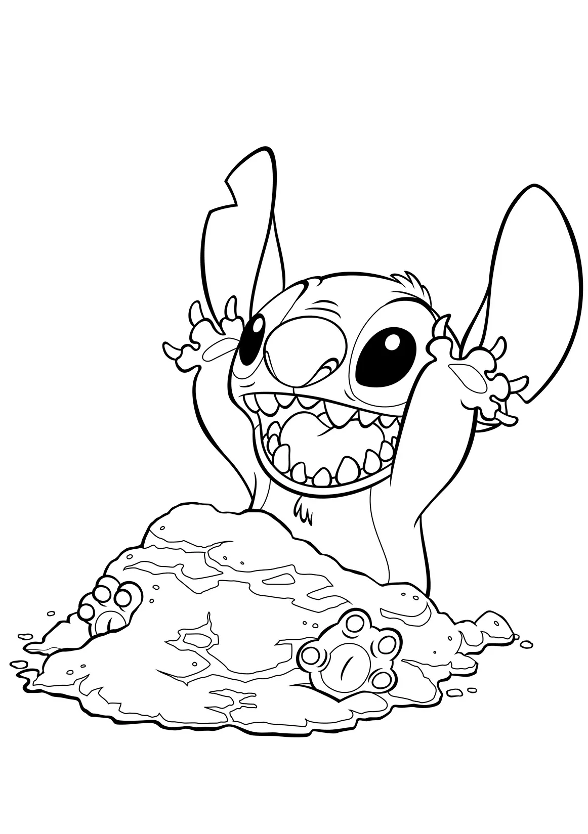 Dibujos para colorear e imprimir Lilo And Stitch