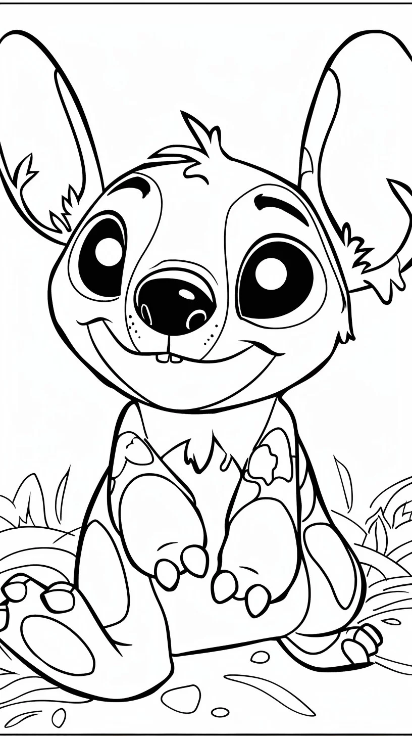 Dibujos para colorear e imprimir Lilo And Stitch