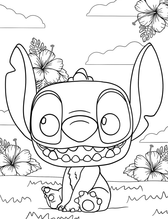 Dibujos para colorear e imprimir Lilo And Stitch