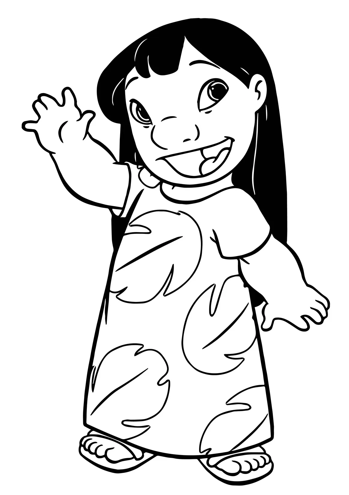 Dibujos para colorear e imprimir Lilo And Stitch