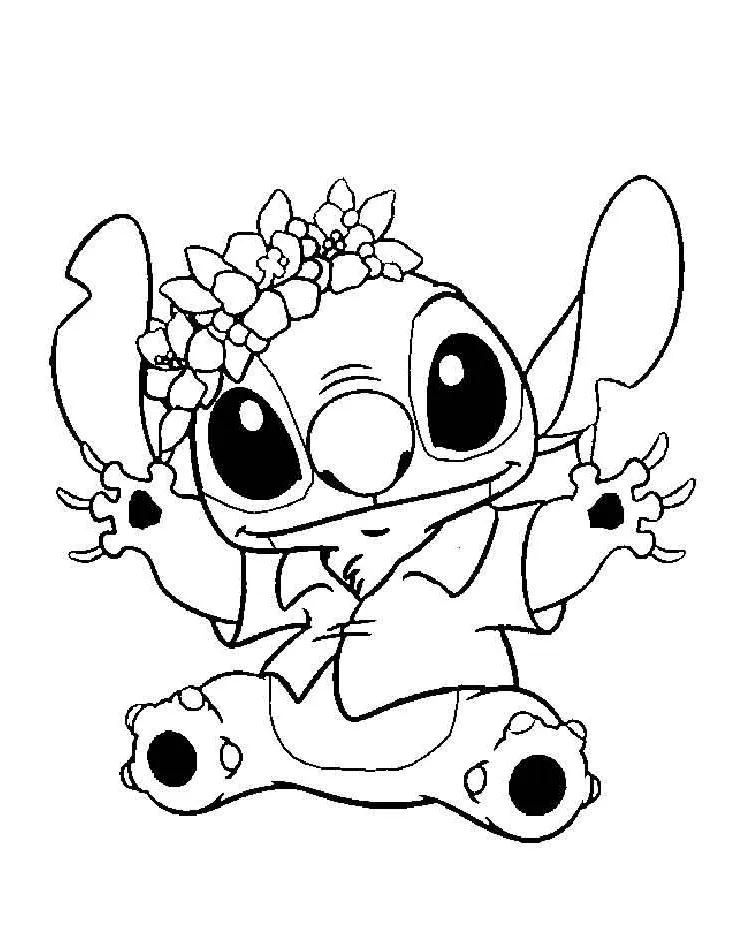 Dibujos para colorear e imprimir Lilo And Stitch