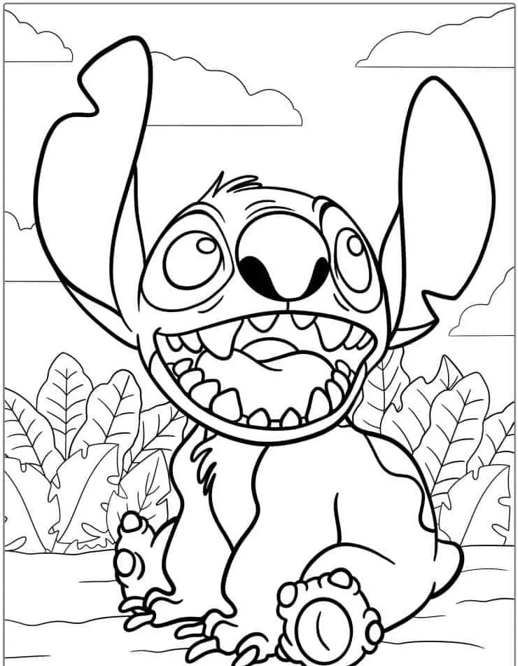 Dibujos para colorear e imprimir Lilo And Stitch