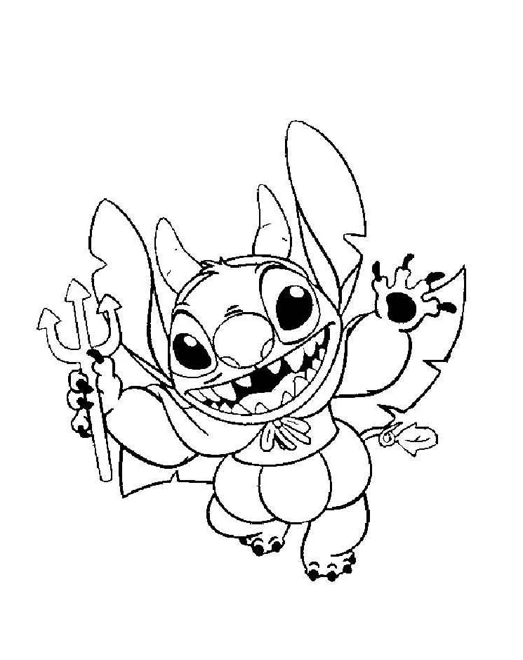 Dibujos para colorear e imprimir Lilo And Stitch