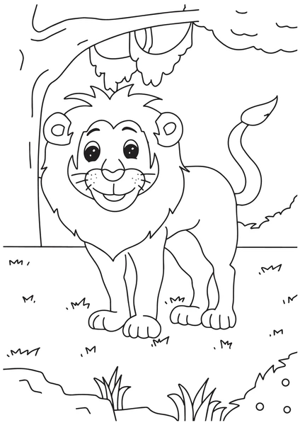 Dibujos para colorear e imprimir Lion