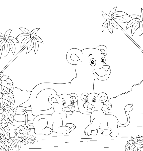 Dibujos para colorear e imprimir Lion