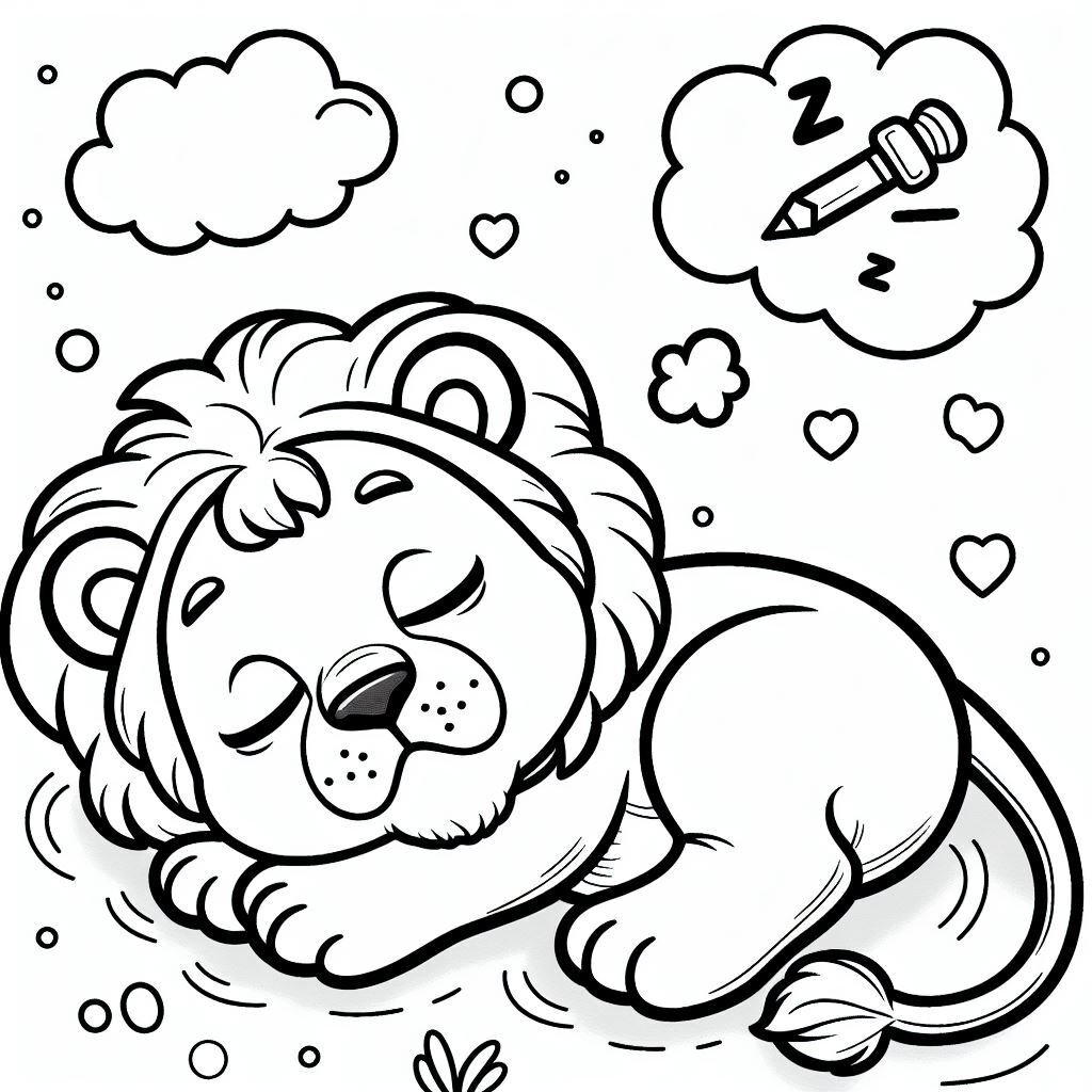 Dibujos para colorear e imprimir Lion