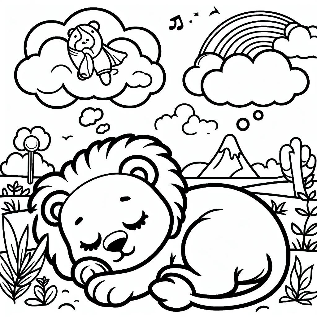 Dibujos para colorear e imprimir Lion