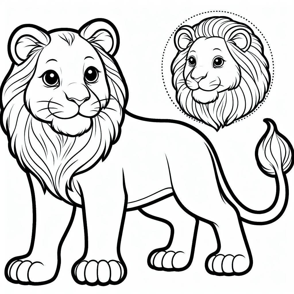 Dibujos para colorear e imprimir Lion