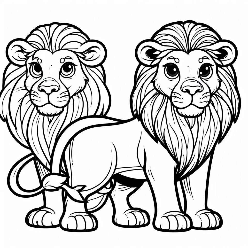 Dibujos para colorear e imprimir Lion